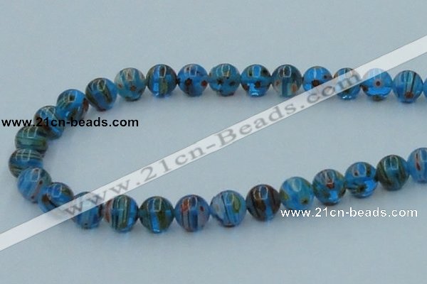 CLG605 16 inches 10mm round lampwork glass beads wholesale