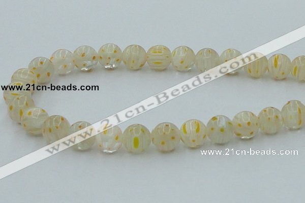 CLG606 16 inches 12mm round lampwork glass beads wholesale