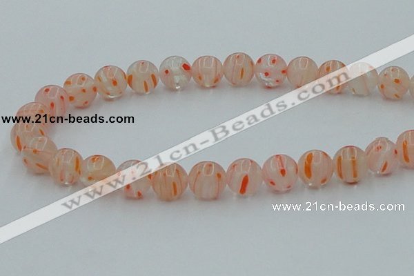 CLG607 16 inches 12mm round lampwork glass beads wholesale