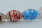 CLG609 5PCS 16 inches 8*12mm rice lampwork glass beads wholesale