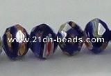 CLG61 15 inches 8*10mm faceted rondelle handmade lampwork beads