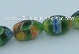 CLG612 5PCS 16 inches 7*12mm rice lampwork glass beads wholesale