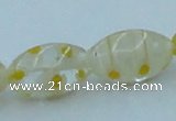 CLG614 3PCS 16 inches 10*16mm rice lampwork glass beads wholesale