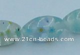 CLG615 3PCS 16 inches 10*16mm rice lampwork glass beads wholesale