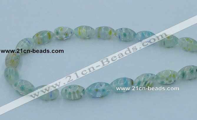 CLG615 3PCS 16 inches 10*16mm rice lampwork glass beads wholesale