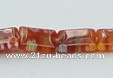 CLG618 5PCS 16 inches 8*10mm rectangle lampwork glass beads wholesale