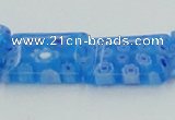 CLG620 5PCS 16 inches 10*14mm rectangle lampwork glass beads wholesale