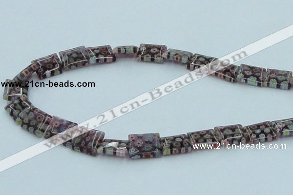 CLG621 5PCS 16 inches 10*14mm rectangle lampwork glass beads wholesale