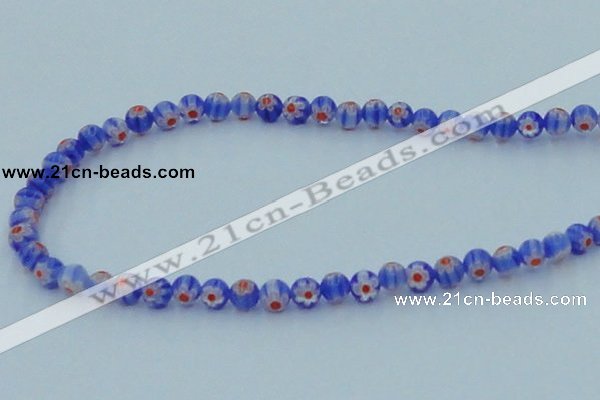 CLG625 10PCS 16 inches 6mm round lampwork glass beads wholesale