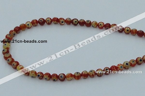 CLG626 10PCS 16 inches 6mm round lampwork glass beads wholesale