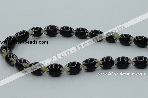 CLG634 5PCS 16 inches 10*14mm oval lampwork glass beads wholesale