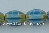 CLG635 5PCS 16 inches 10*14mm oval lampwork glass beads wholesale