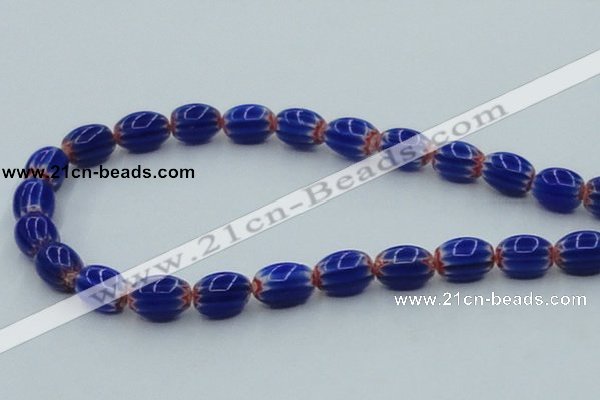 CLG636 5PCS 16 inches 10*14mm oval lampwork glass beads wholesale