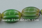 CLG638 5PCS 16 inches 10*14mm oval lampwork glass beads wholesale