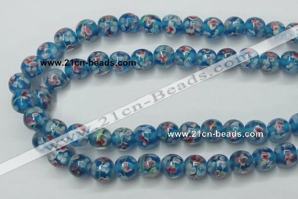 CLG752 15.5 inches 10mm round lampwork glass beads wholesale