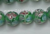 CLG753 15.5 inches 10mm round lampwork glass beads wholesale