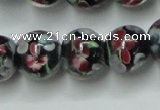 CLG754 15.5 inches 10mm round lampwork glass beads wholesale