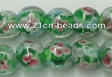 CLG757 15.5 inches 10mm round lampwork glass beads wholesale