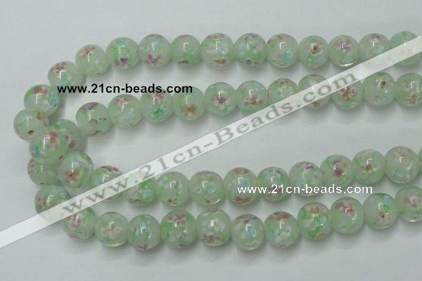 CLG760 15 inches 12mm round lampwork glass beads wholesale