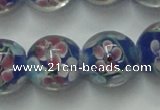 CLG762 15 inches 12mm round lampwork glass beads wholesale