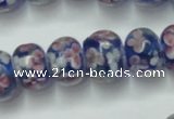 CLG768 14.5 inches 8*12mm rondelle lampwork glass beads wholesale