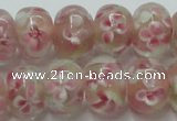 CLG771 14.5 inches 8*12mm rondelle lampwork glass beads wholesale