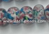 CLG772 14.5 inches 8*12mm rondelle lampwork glass beads wholesale