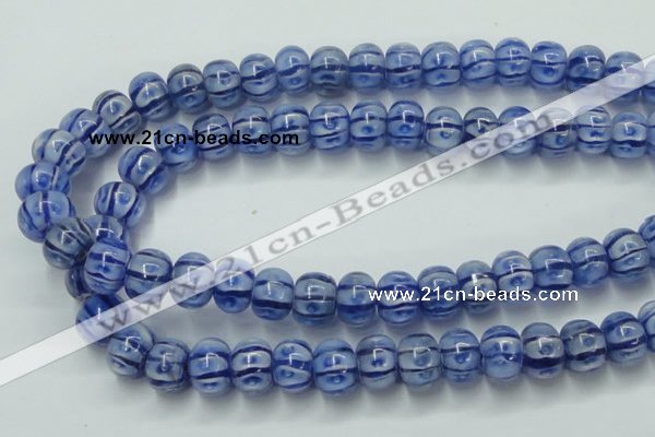 CLG775 14 inches 8*12mm rondelle lampwork glass beads wholesale