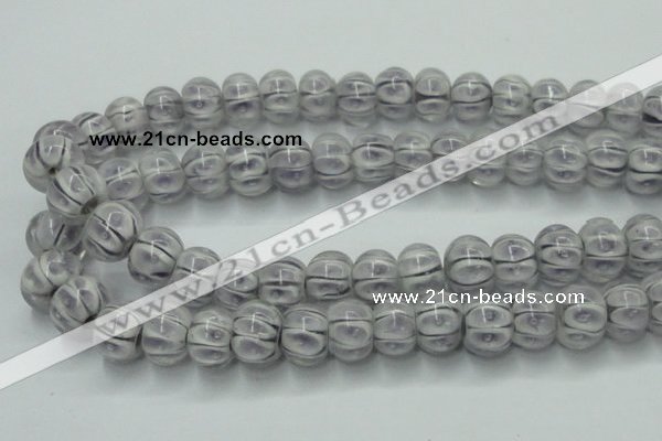 CLG776 14 inches 8*12mm rondelle lampwork glass beads wholesale