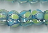 CLG779 14 inches 8*12mm rondelle lampwork glass beads wholesale