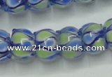 CLG781 14 inches 8*12mm rondelle lampwork glass beads wholesale