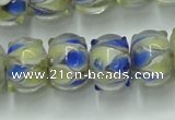 CLG782 14 inches 8*12mm rondelle lampwork glass beads wholesale