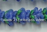 CLG792 15.5 inches 11*13mm rose lampwork glass beads wholesale