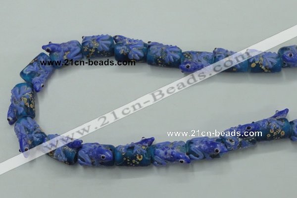 CLG797 15.5 inches 12*18mm cylinder lampwork glass beads wholesale