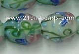 CLG826 15.5 inches 14*18mm pear lampwork glass beads wholesale