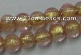 CLG830 12 inches 6mm round lampwork glass beads wholesale