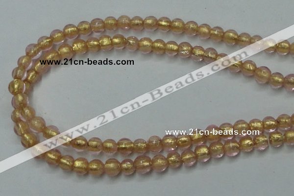 CLG830 12 inches 6mm round lampwork glass beads wholesale