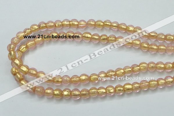 CLG834 15.5 inches 8mm round lampwork glass beads wholesale