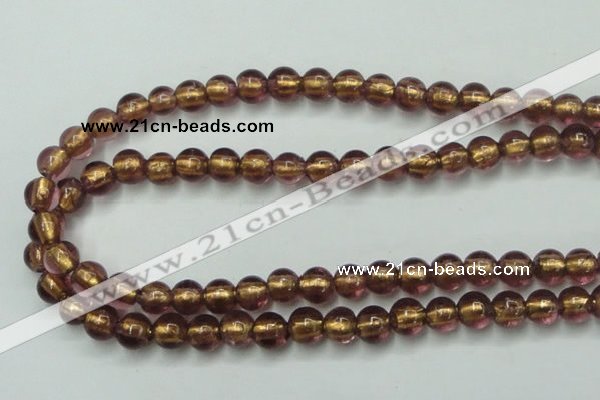 CLG835 15.5 inches 8mm round lampwork glass beads wholesale