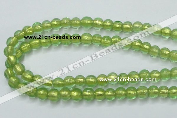 CLG837 15.5 inches 8mm round lampwork glass beads wholesale