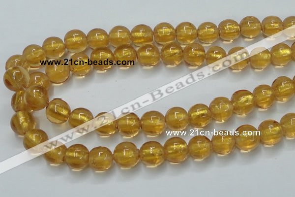 CLG842 15.5 inches 12mm round lampwork glass beads wholesale