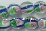 CLG875 15.5 inches 12mm round lampwork glass beads wholesale