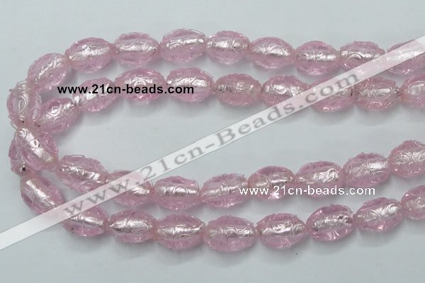 CLG884 2PCS 16 inches 12*18mm oval lampwork glass beads wholesale