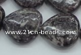 CLI04 15.5 inches 25*25mm heart natural lilac jasper beads wholesale