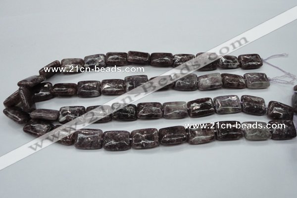 CLI14 15.5 inches 13*18mm rectangle lilac jasper beads wholesale