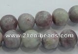 CLI54 15.5 inches 12mm round natural lilac jasper beads wholesale