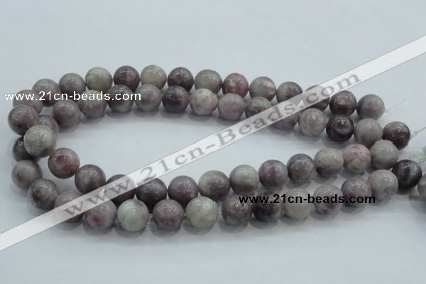 CLI55 15.5 inches 14mm round natural lilac jasper beads wholesale