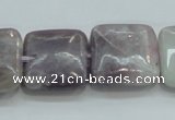 CLI62 15.5 inches 20*20mm square natural lilac jasper beads wholesale