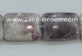 CLI64 15.5 inches 18*25mm rectangle natural lilac jasper beads wholesale