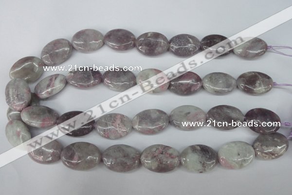 CLI70 15.5 inches 18*25mm oval lilac jasper beads wholesale